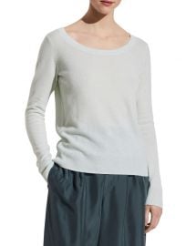 Vince Double Scoop-Neck Cashmere Top at Neiman Marcus